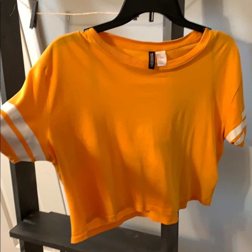 Varsity Yellow Crop top